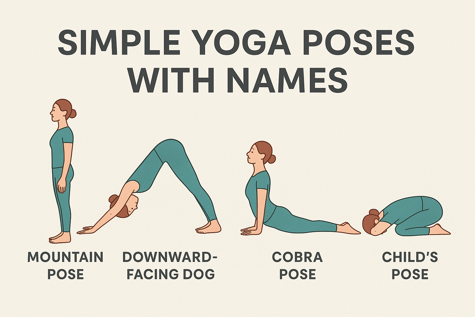 Simple Yoga Poses with Names