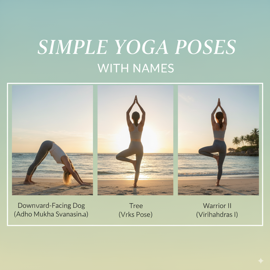 Simple Yoga Poses with Names