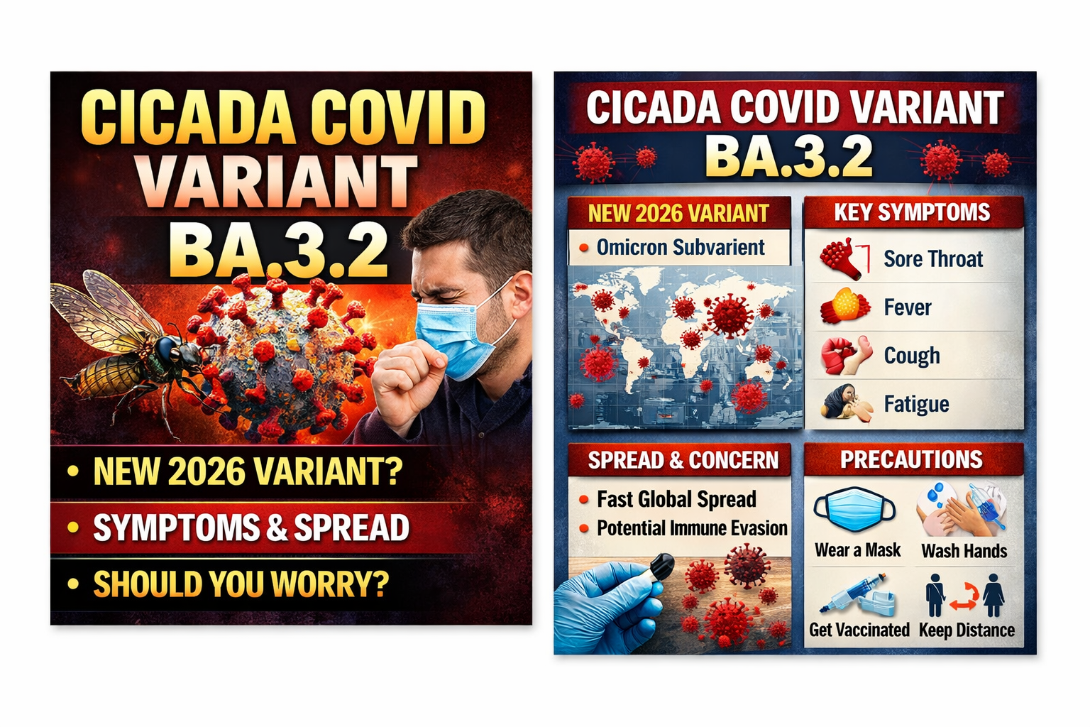 Cicada COVID Variant BA.3.2: Symptoms, Spread, and What You Need to Know in 2026